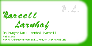 marcell larnhof business card